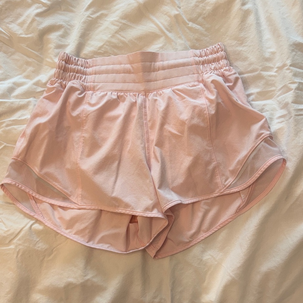 Lululemon Athletica Light Pink Hotty Hot Shorts